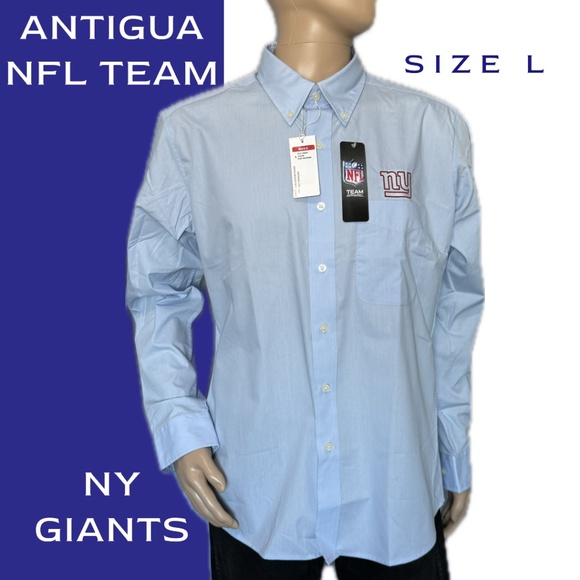 Antigua Other - ANTIGUA NFL Team Apparel New York Giants Full-Button Front Shirt (Size L)